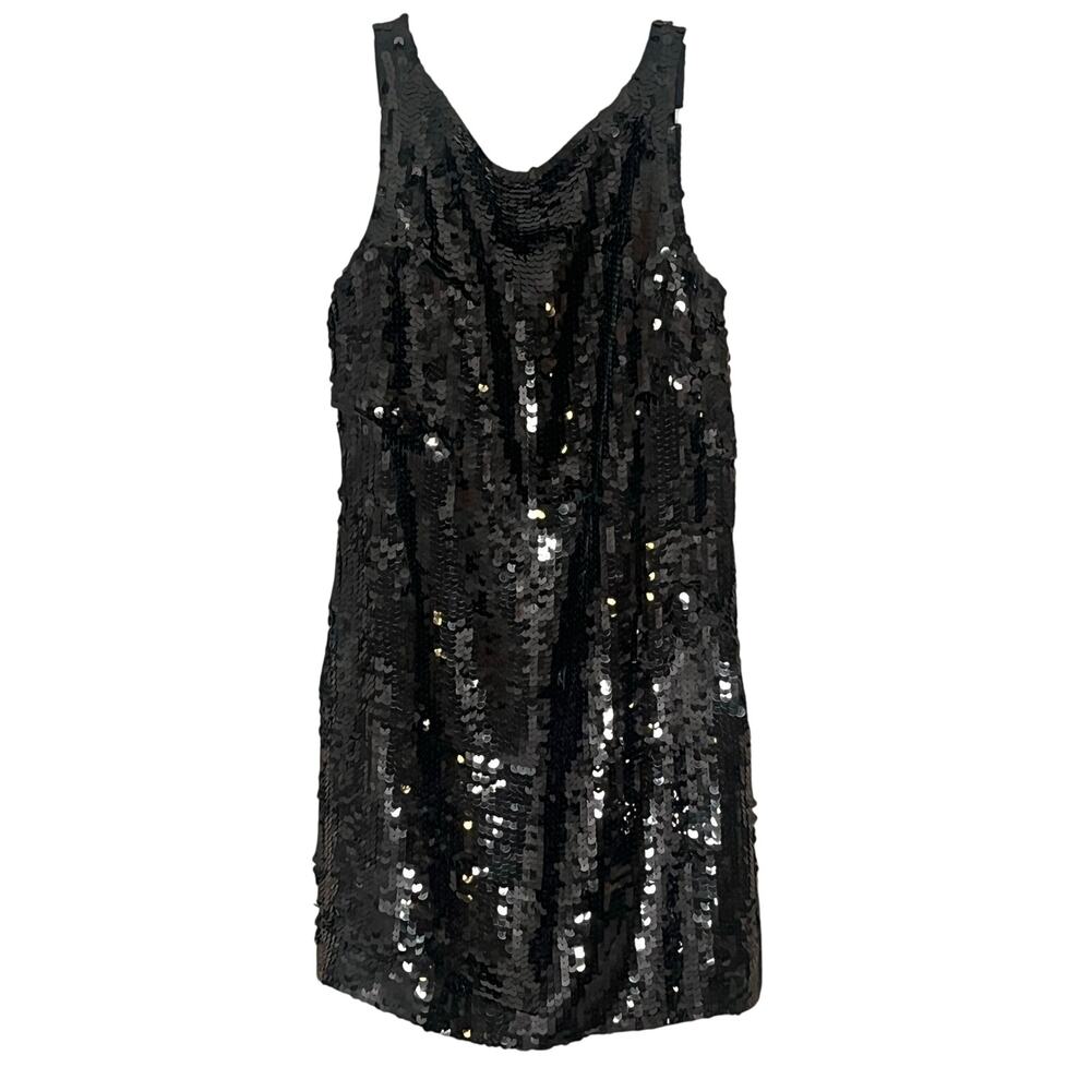 Banana Republic Black Sequin Formal Mini Dress
Sz 8 Petite